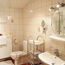 Badezimmer mit Dusche & WC